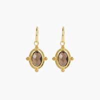 Breeze Earrings - Smoky Quartz