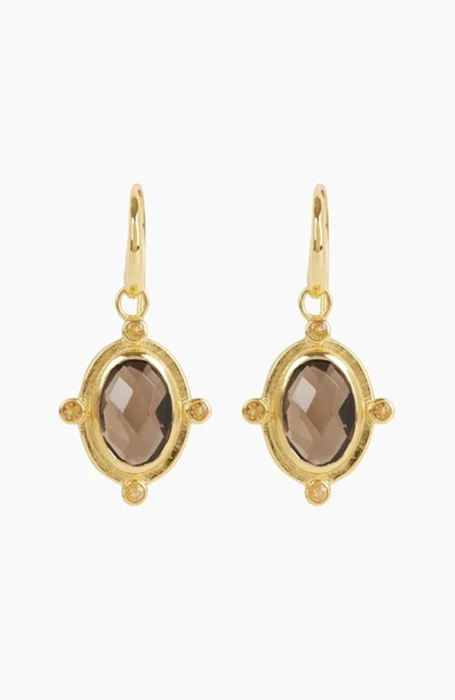 Breeze Earrings - Smoky Quartz