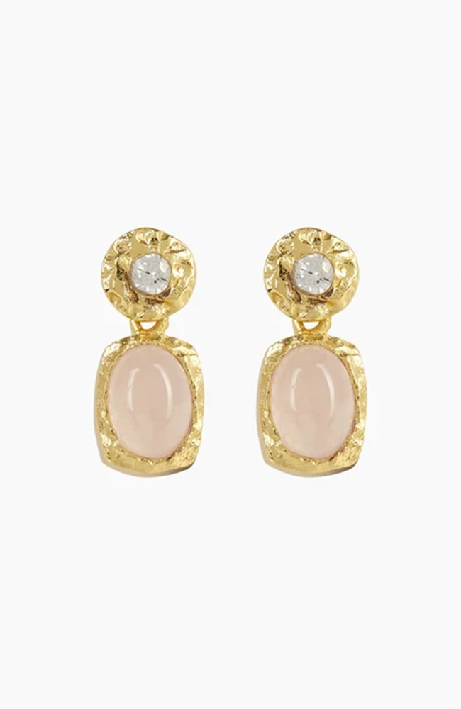 Blossom Earrings - Rose Quartz