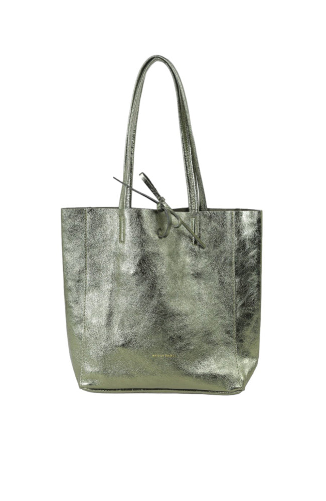 Medium Tote - Metallic Khaki