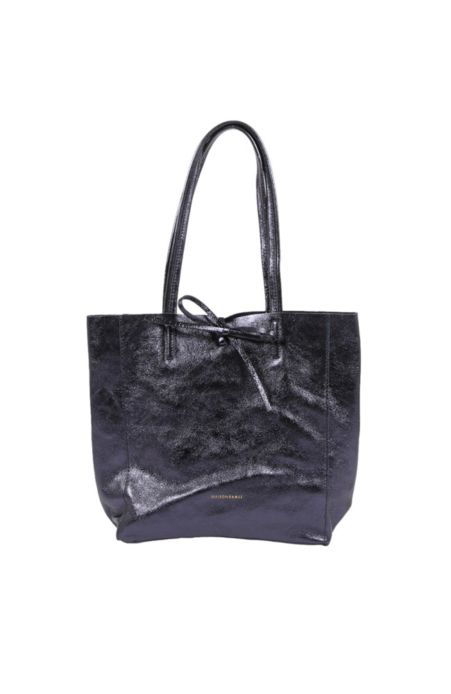 Medium Tote - Metallic Marine