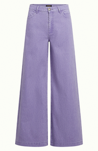 Peppa Pants - Colored Denim/Sheer Lilac