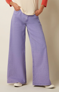 Peppa Pants - Colored Denim/Sheer Lilac