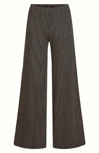 Border Palazzo Pants Piper - Black