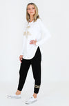 Golden Bee Tee - White