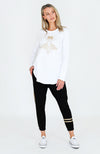 Golden Bee Tee - White