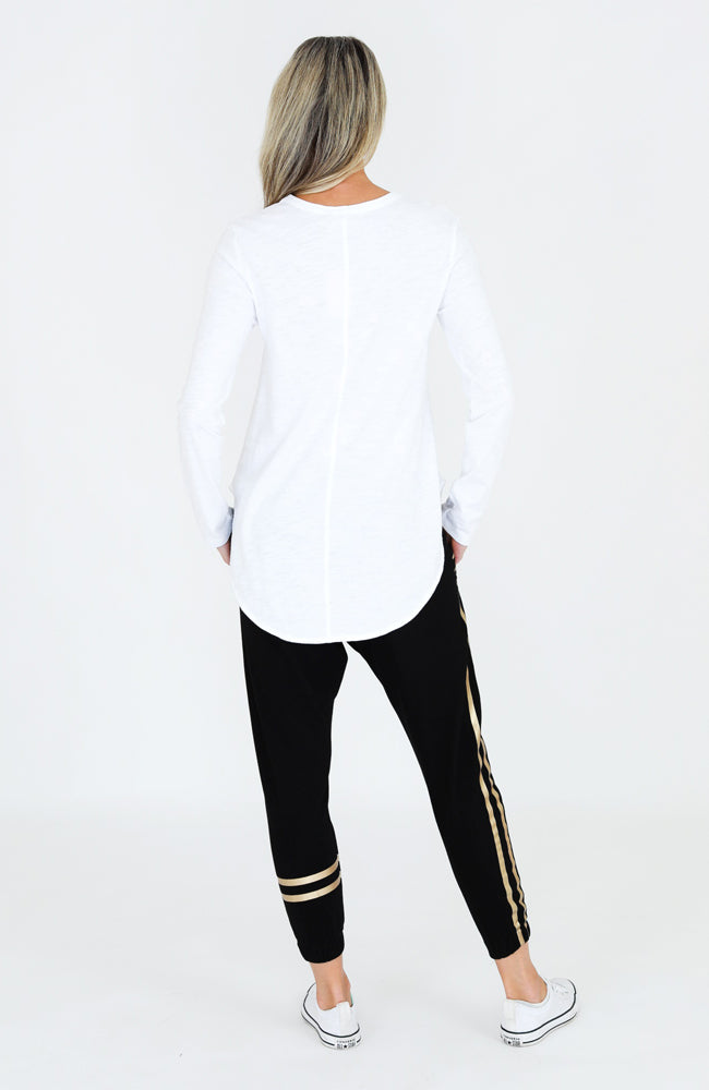 Golden Bee Tee - White