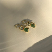 Posy Earrings - Green Aventurine