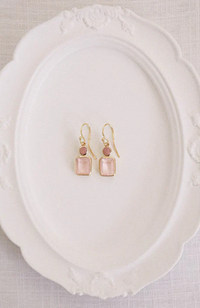 Rosie Earring - Guava Quartz