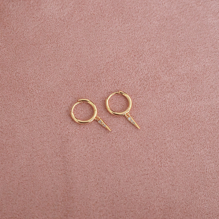 Lyla Huggie Earrings - Gold