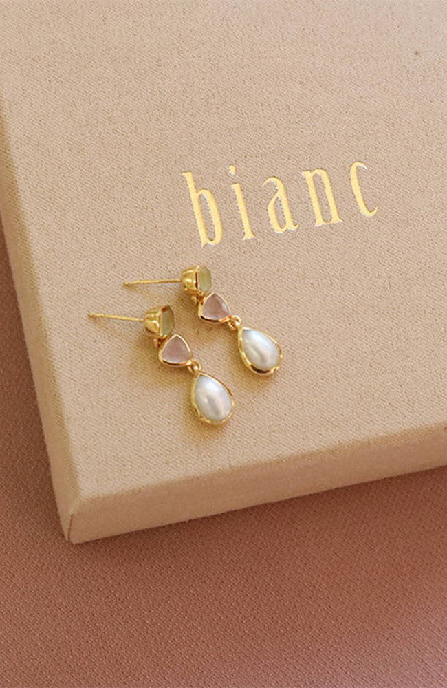 Birdie Earrings - Prehnite