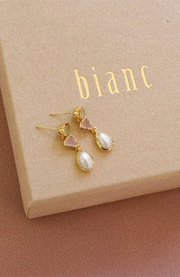 Birdie Earrings - Prehnite