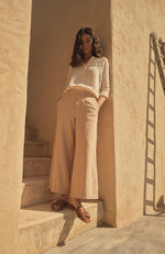 Danna Linen Blouse - Ivory