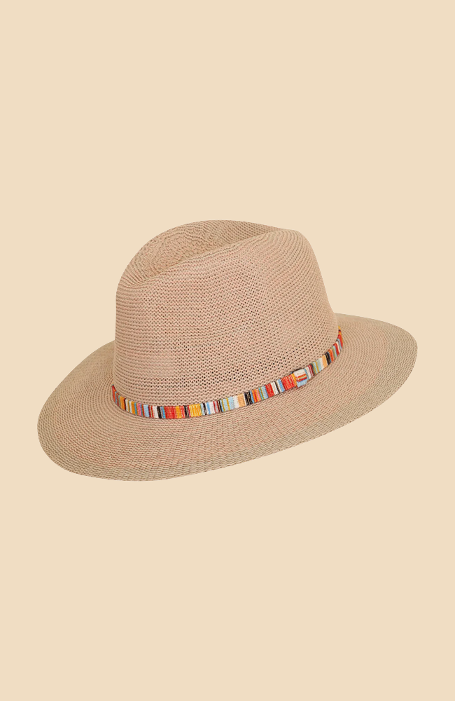 Natalie Hat - Blush with Shimmer Band