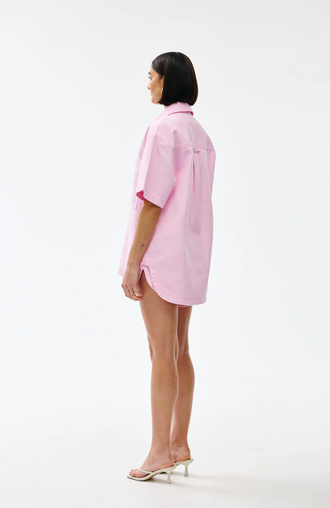 Freya Shirt - Blush Wash Denim