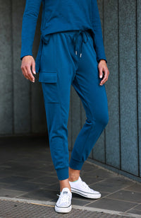 Clare Cargo Sweat Jogger - Midnight
