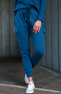 Clare Cargo Sweat Jogger - Midnight