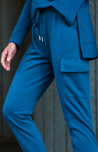 Clare Cargo Sweat Jogger - Midnight