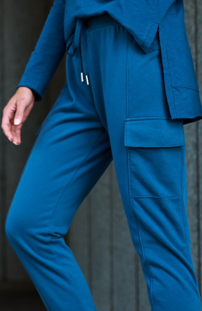 Clare Cargo Sweat Jogger - Midnight