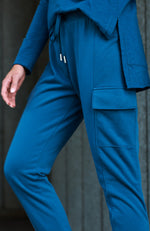 Clare Cargo Sweat Jogger - Midnight