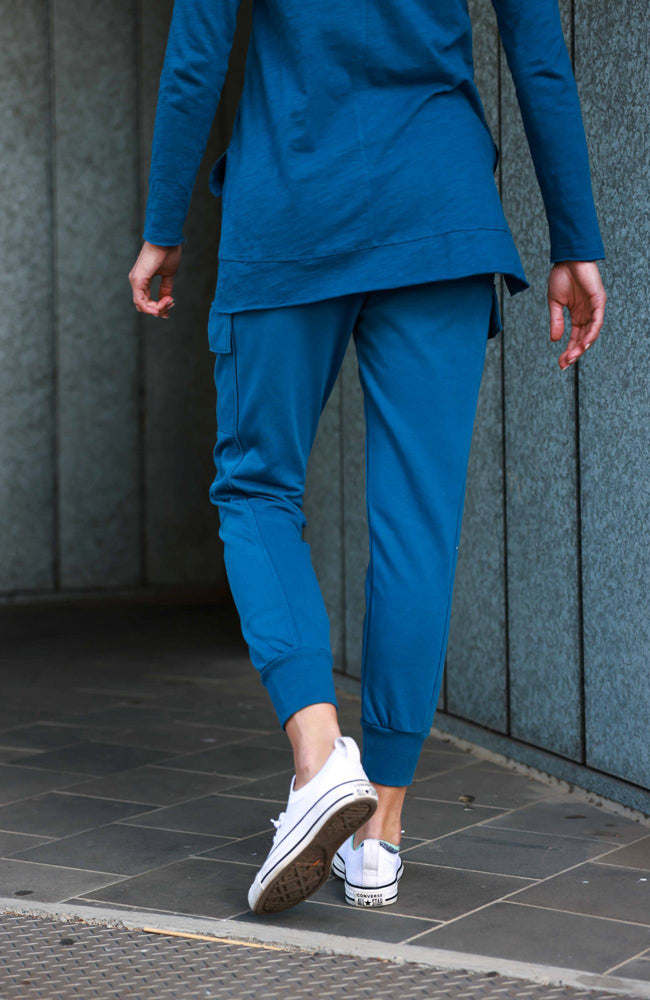 Clare Cargo Sweat Jogger - Midnight