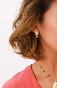 BARBARA - 3 Dangle Stud Earrings