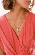 THEA Round Pendant Necklace