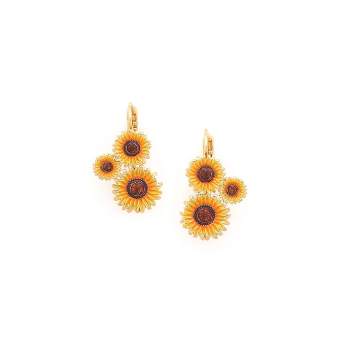 SUNNY Bouquet Flower French Hook Earrings