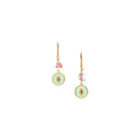 SUZANE Small Disc on Hook Earrings