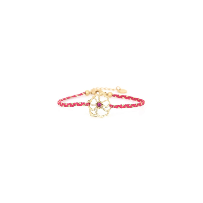 POPPY Braided Flower Bracelet
