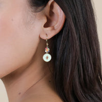 SUZANE Small Disc on Hook Earrings