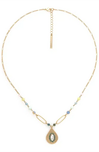 Zelie Short Necklace - Teardrop