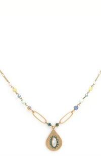 Zelie Short Necklace - Teardrop
