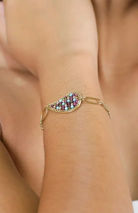 Cassandra Adjustable Teardrop Bracelet