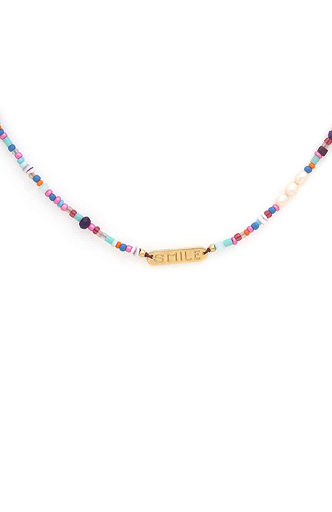 Joy Short Necklace - Smile