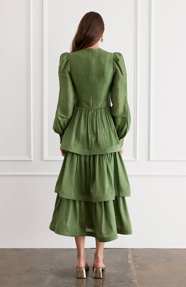 Faye Midi Dress - Imperial
