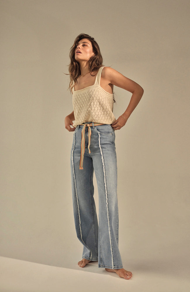 Relee Seam Jean - Light Blue