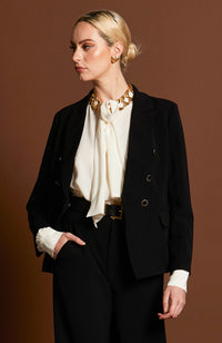 Brightside Structured Blazer - Black