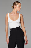 Fortune Knit Singlet - White