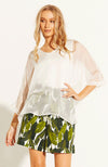 Summer Fever Silk Top - White