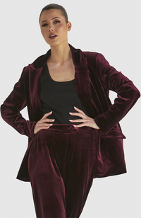 Mustang Sally Velvet Jacket - Wine