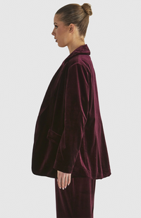 Mustang Sally Velvet Jacket - Wine