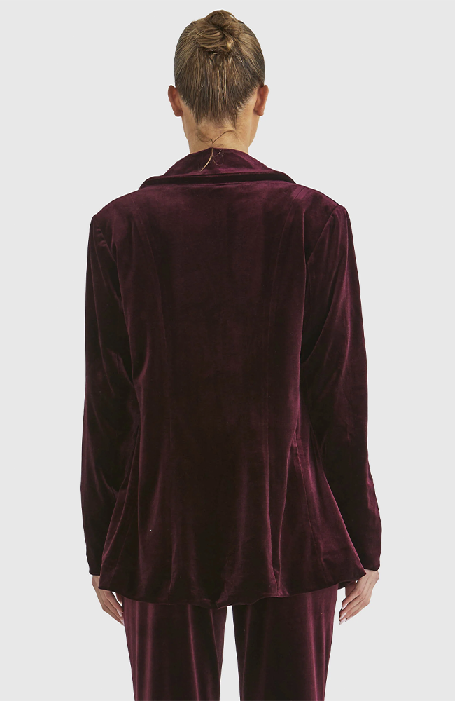Mustang Sally Velvet Jacket - Wine