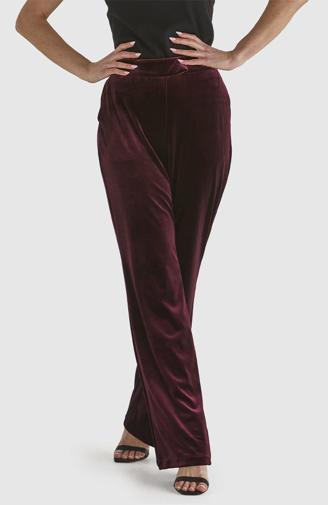 Mustang Sally Velvet Pant - Wine