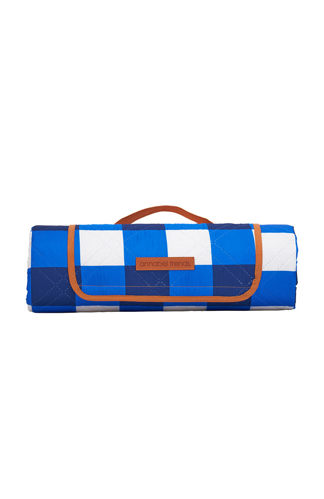 Picnic Mat - Cobalt Check