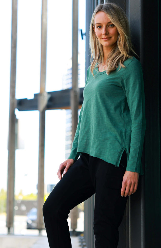 Millicent Long Sleeve Essential Tee - Amazon