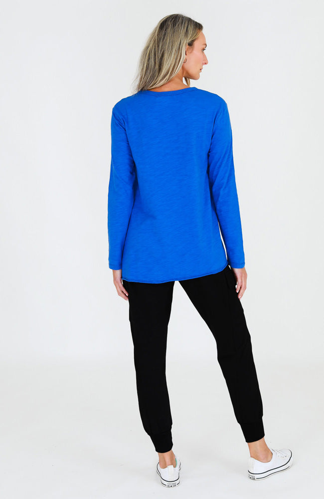 Millicent Long Sleeve Essential Tee - Supersonic