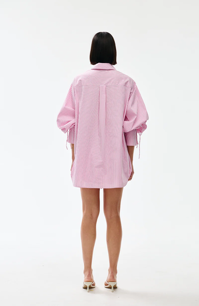 Ashton Shirt - Pink Pinstripe