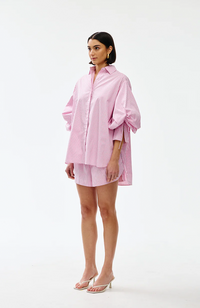 Ashton Shirt - Pink Pinstripe