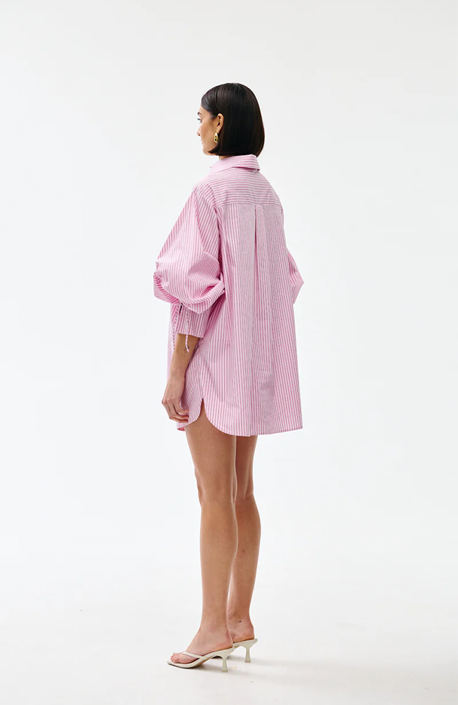 Ashton Shirt - Pink Pinstripe